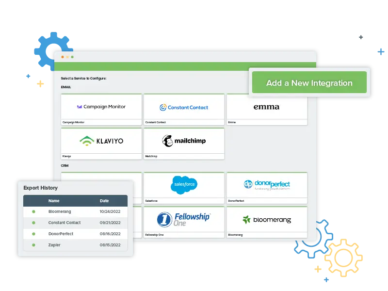 Qgiv's robust integrations with industry-leading tools.