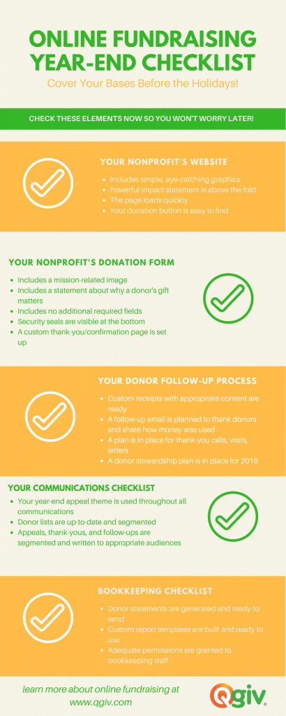 Online Fundraising Year-End Checklist