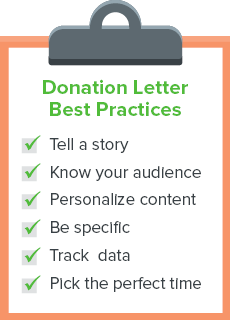 Follow these donation letter best practices.