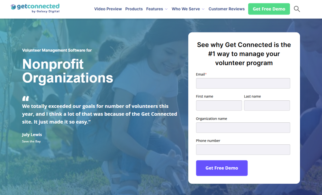 get connected website for nonprofit software