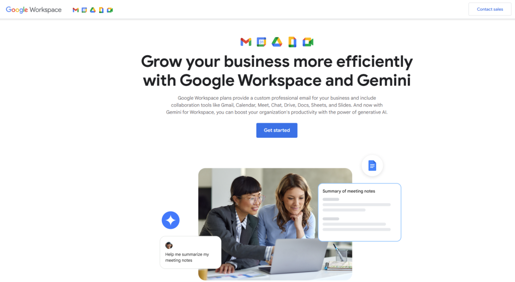 Google Workspace website for top nonprofit software