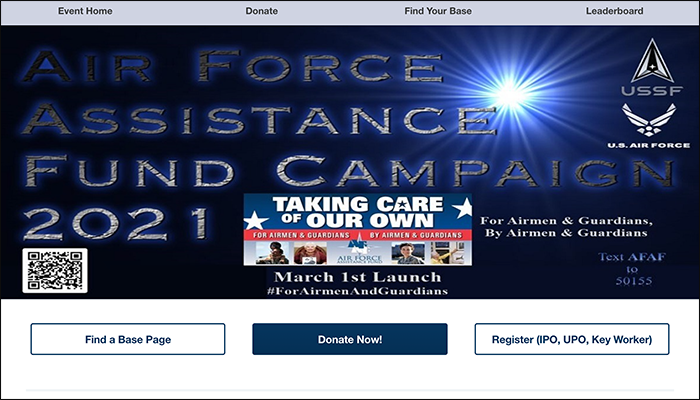 Here is an example of a mobile fundraiser from the US Air Force.