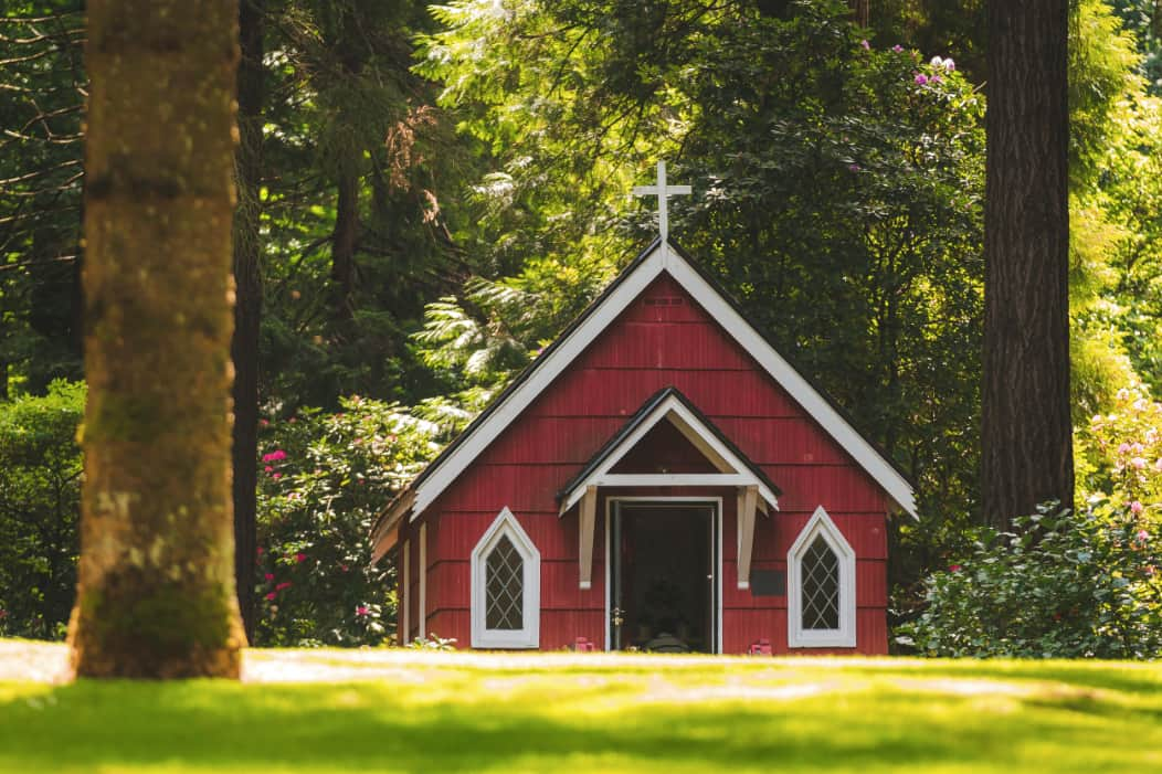 Homemade crosses appear in front yards to encourage 'faith over